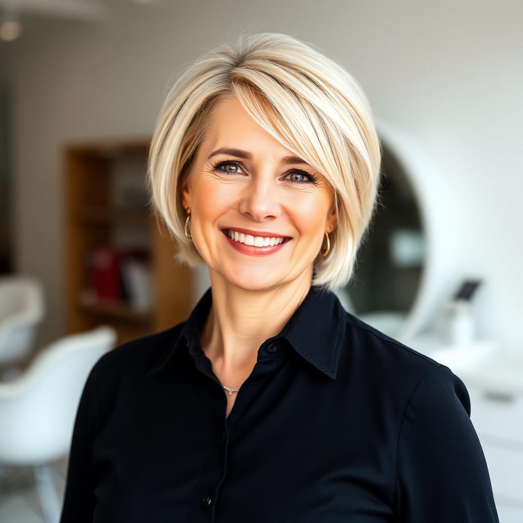 Monika — Schnitt & Farbe bei MadoFarah Beauty.